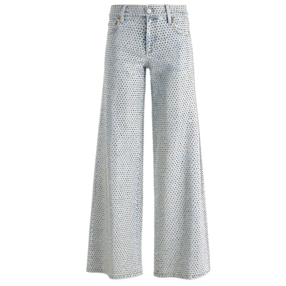 Alice + Olivia TRISH EMBELLISHED JEAN US 26 New with Tags - Picture 2 of 10